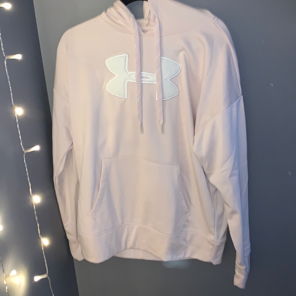 Pink underarmour hoodie